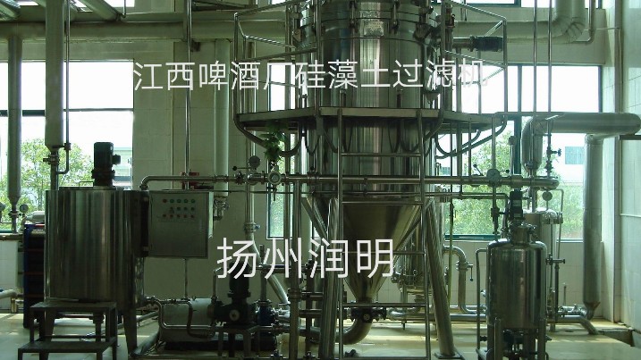 硅藻土過濾機在江西啤酒廠使用現場